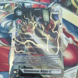 Omnimon Alter-S Secret Rare Digimon Card Game BT3-112 English NM - Image 4