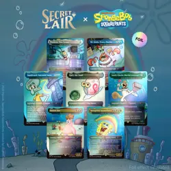 Mtg Magic Card Secret Lair SpongeBob Bikini Bottom FOIL Sealed - Image 1