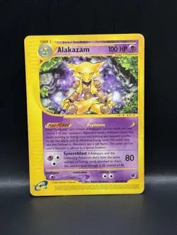 Alakazam 33/165 Expedition RARE Base Set Regular Pokemon Heavily Played Damaged - Image 1