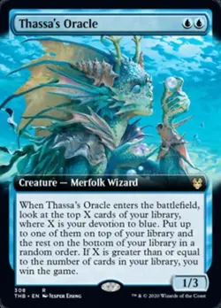 MTG English Extended Art Thassa's Oracle NM Foil Theros Beyond Death - Image 2