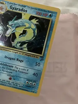 Pokémon Gyarados Holo Rare Card 7/130 Base Set 2 - Image 14