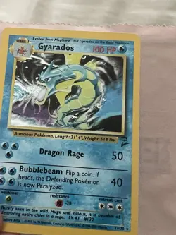 Pokémon Gyarados Holo Rare Card 7/130 Base Set 2 - Image 7
