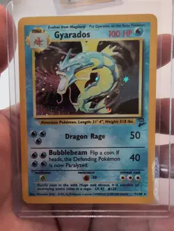 Pokémon Gyarados Holo Rare Card 7/130 Base Set 2 - Image 1
