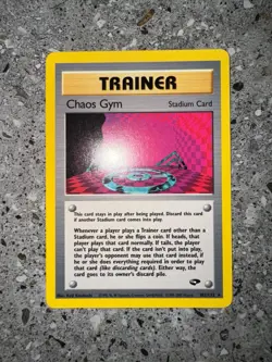 Pokemon TCG Cards Chaos Gym 102/132 Gym Challenge Rare LP - Image 3