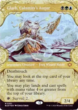 MTG Glarb, Calamity's Augur Showcase FOIL Mythic Bloomburrow #331 NM Magic Card - Image 1