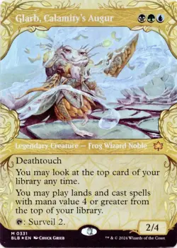 MTG Glarb, Calamity's Augur Showcase FOIL Mythic Bloomburrow #331 NM Magic Card - Image 3