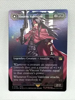 MTG - Vincent Valentine (Borderless) Final Fantasy Foil NM Pack Fresh - Image 1