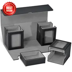 Card Deck Box for MTG with Commander Display, 4-In-1 Removable Card Case with Di - Image 2