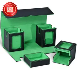 Card Deck Box for MTG with Commander Display, 4-In-1 Removable Card Case with Di - Image 6