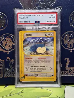 Snorlax 100/144 Pokemon Skyridge Non Holo PSA 6 - Image 1