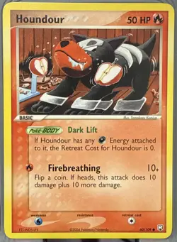 Pokemon TCG Houndour * 60/109 * Team Rocket Returns * Common * Regular * 2004 - Image 1