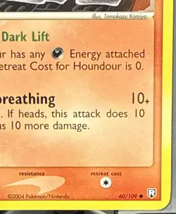 Pokemon TCG Houndour * 60/109 * Team Rocket Returns * Common * Regular * 2004 - Image 4