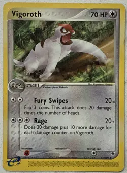 Pokemon Ruby and Sapphire 47/109 Vigoroth - Image 1