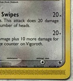 Pokemon Ruby and Sapphire 47/109 Vigoroth - Image 4