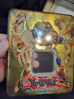 YuGiOh  ELEMENTAL  HERO  PLASMA  VICE  TIN   2007  & Sealed Hero Card - Image 9