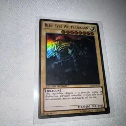 Blue-Eyes White Dragon GLD5-EN001 Ghost Rare Near Mint Yugioh  - Image 1