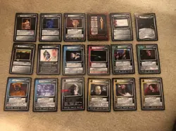 Star Trek CCG 1E Fajo Collection 18 Card Complete Set CARDS ONLY M/NM - Image 1