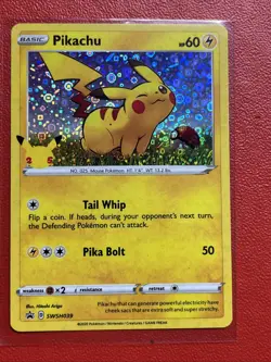 Holo Pikachu - General Mills Cereal 25th Anniversary Promo Pokémon Card - Image 2