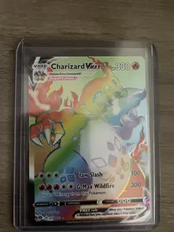 Pokémon TCG Champions Path Rainbow Charizard VMAX Secret Rare Card 74/73 - Image 3