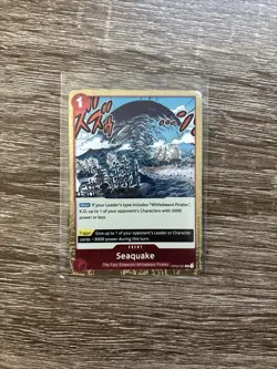 OP02-021 Seaquake Rare One Piece TCG Card Paramount War - Image 1