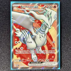 Pokemon TCG Reshiram ex 158/086 2025 White Flare Ultra Rare Card NM - Image 1