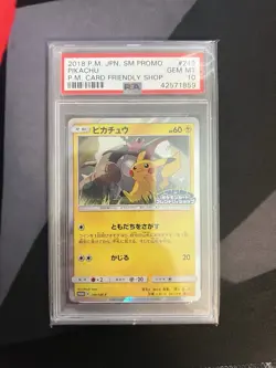 PSA 10 Pikachu 249/SM-P Pokemon Card Friendly Shop Promo Japanese Pokemon Card - Image 1