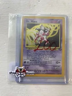 MR. MIME 6/64 Holo Rare Pokémon Card – 1999 Jungle Set – Played Condition - Image 1