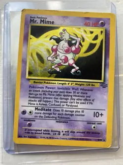 MR. MIME 6/64 Holo Rare Pokémon Card – 1999 Jungle Set – Played Condition - Image 9