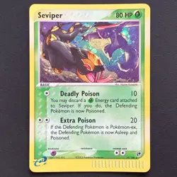 Seviper 11/100 EX Sandstorm 2003 Holo Near Mint- Condition Pokemon Card - Image 16