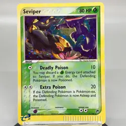 Seviper 11/100 EX Sandstorm 2003 Holo Near Mint- Condition Pokemon Card - Image 26
