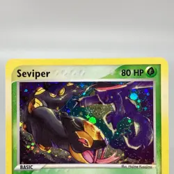 Seviper 11/100 EX Sandstorm 2003 Holo Near Mint- Condition Pokemon Card - Image 3