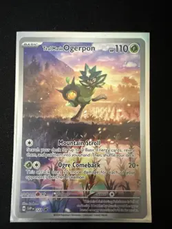 Ogrepon Teal Mask Illustration Rare Promo SVP 123 Pokemon Card NM Condition - Image 1