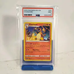 Charizard #001 McDonald's 2025 Promo Card Pokemon TCG PSA 9 - Image 1