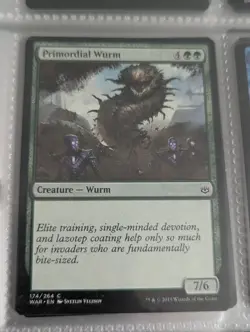 1x Primordial Wurm  - NM English MTG - War of the Spark (F) - Image 1