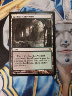 Verdant Catacombs MTG Zendikar Rare Land Slight to Moderately Played x1 - Image 2