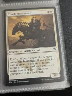 Timely Hordemate  27  MTG  NM Khans of Tarkir (F) - Image 1