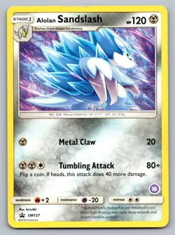 Pokemon TCG Sun & Moon Black Star Promo Alolan Sandslash SM127 - Image 1