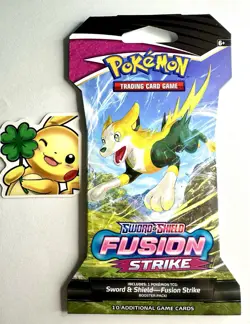 Pokemon Fusion Strike Sleeved Booster Pack TCG Sword & Shield Brand New Sealed - Image 1