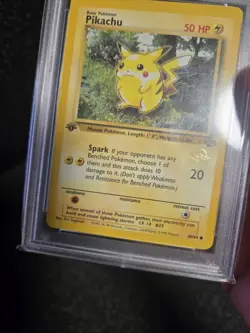 1999 Pokemon Game Jungle 1st Edition Pikachu W Stamp Duelist Promo PSA 9 Mint 64 - Image 4