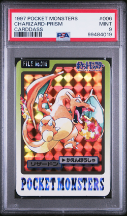 PSA 9 Charizard Carddass 006  Prism Holo 1997 Pokemon Card - 019 - Image 3