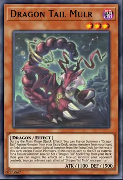 Yugioh! Dracotail Mululu *COLLECTOR'S RARE* Justice Hunters JUSH-EN005 PREORDER - Image 1