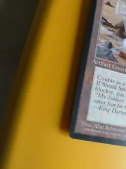 Shield Sphere. Artifact creature MTG card. Old Vintage. Alliances. 1996 - Image 4