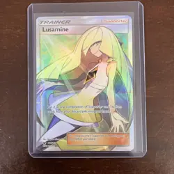 PokÃ©mon TCG Lusamine Crimson Invasion Holo Full Art Ultra Rare Card 110/111 NM/M - Image 1