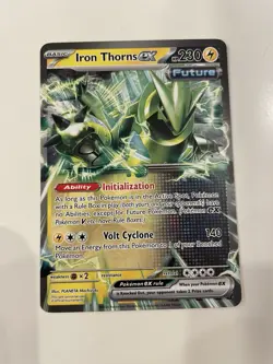 Iron Thorns Ex Pokemon Prize Pack Series 5 Pokemon Card NM/LP Play Stamp - Image 1