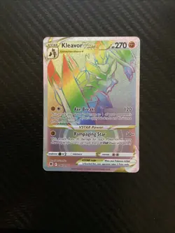 Pokémon Cards Kleavor VSTAR 196/189 Rainbow Secret Rare Astral Radiance - (NM) - Image 1