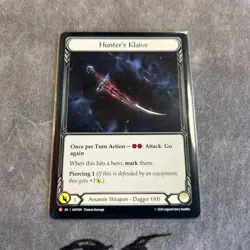 Flesh and Blood FAB Hunter's Klaive NM 1st EditionNormal The Hunted - Image 1