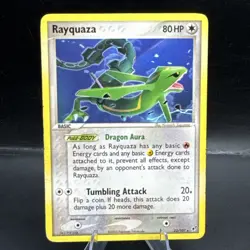 Pokemon TCG Rayquaza EX Deoxys 22/107 Regular Non Holo Rare Card LP - Image 1