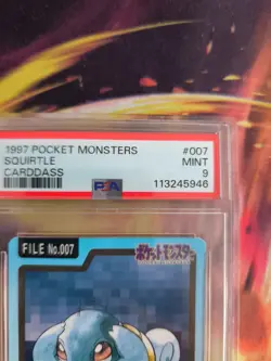 Pokemon Card Squirtle Squirtle Pocket Monsters Carddass 1997 Japanese PSA 9 - Image 4
