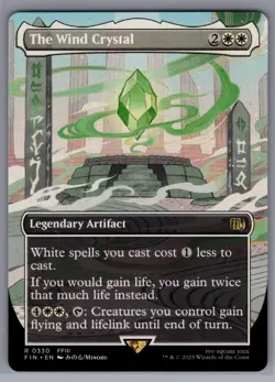 MTG FINAL FANTASY #330 The Wind Crystal (Borderless) - Image 1
