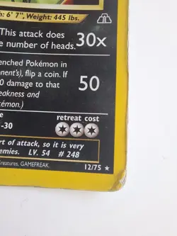 Tyranitar Neo Destiny Holo Rare Card 12/75 MP Unlimited Pokémon TCG - Image 6